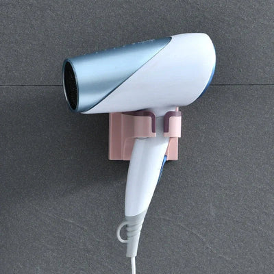 Wall-mounted Hair Dryer Holder Bathroom Hook ABS Storage Shelf