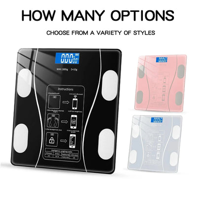 Bluetooth Digital Bathroom Scale Wireless Electronic Weight Monitor