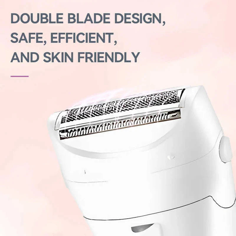 Kemei Women Electric Shaver For Legs Body Bikini Face Trimmer