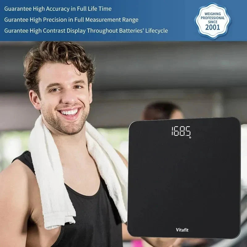 Bathroom Scale Clear Digital Body Weight Monitor Accurate Measurement