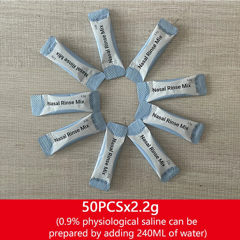 50PCS Nasal Wash Salt For Nose Irrigator And Cavity Care