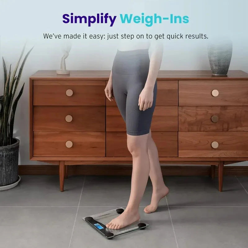 Etekcity Digital Body Weight Bathroom Scale Large Blue Display