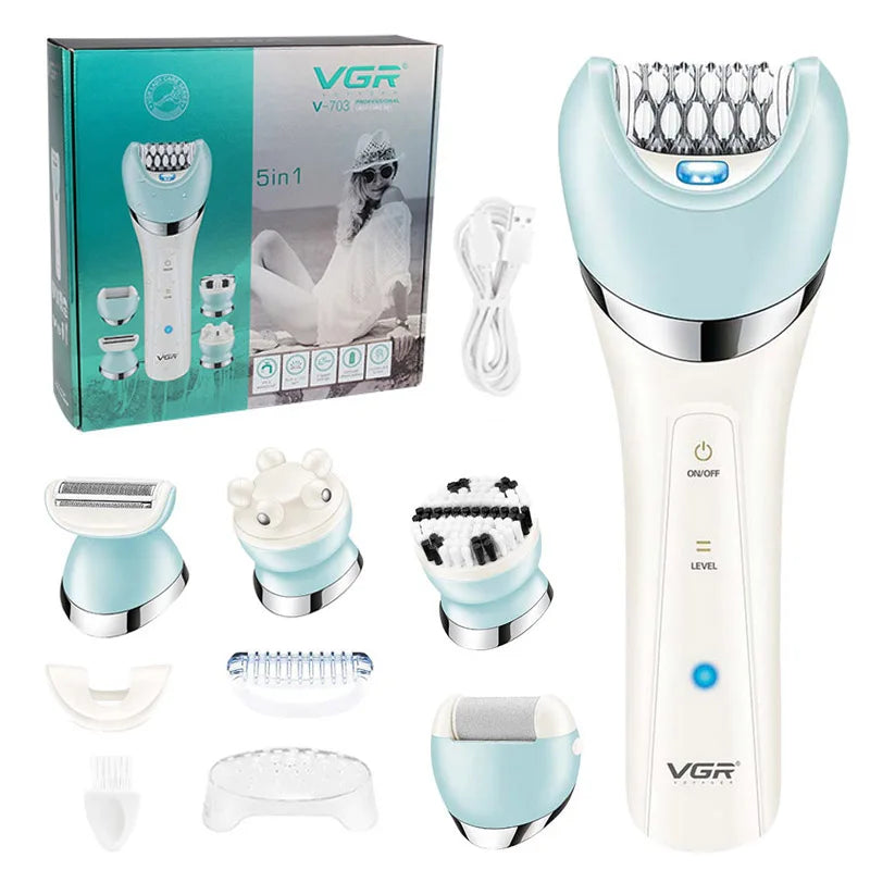 Women Electric Shaver Epilator For Legs Body Wet Dry Bikini Trimmer