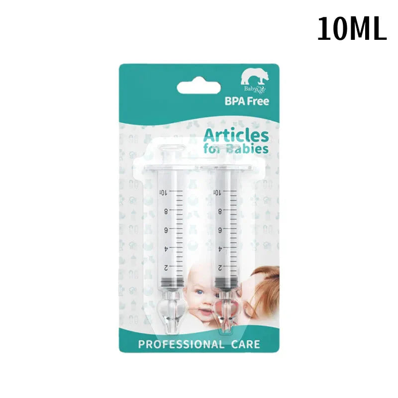 Baby Nasal Aspirator 10ML 20ML Soft Silicone Nose Cleaner Syringe