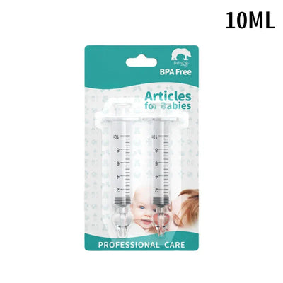 Baby Nasal Aspirator 10ML 20ML Soft Silicone Nose Cleaner Syringe