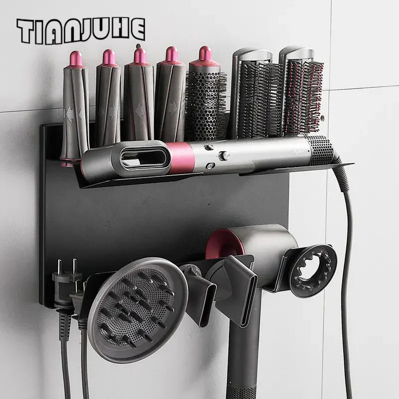 Wall Mount Hair Dryer Holder For Dyson Supersonic And Airwrap Styler