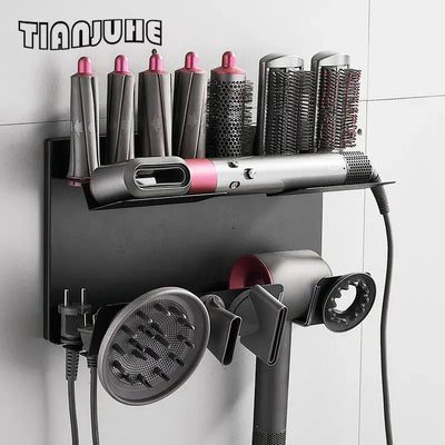 Wall Mount Hair Dryer Holder For Dyson Supersonic And Airwrap Styler
