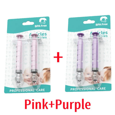 Baby Nasal Aspirator 10ML 20ML Soft Silicone Nose Cleaner Syringe