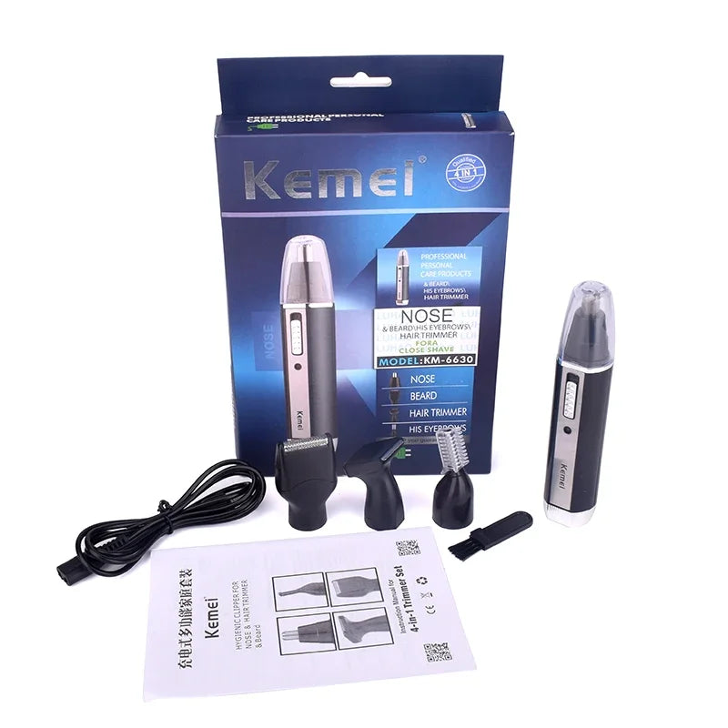 4 In 1 Rechargeable Electric Nose Ear Hair Trimmer For Men Women