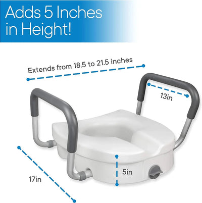Elevated Toilet Seat Cushion Raised Booster For Comfort And Safety