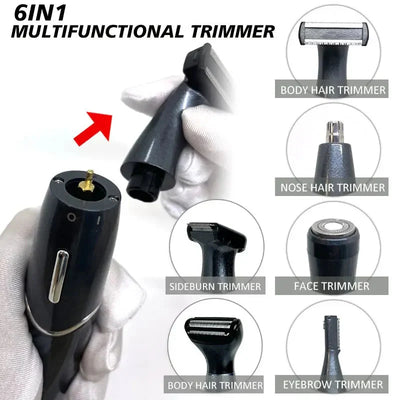 6 In 1 Female Electric Epilator For Body And Face Use