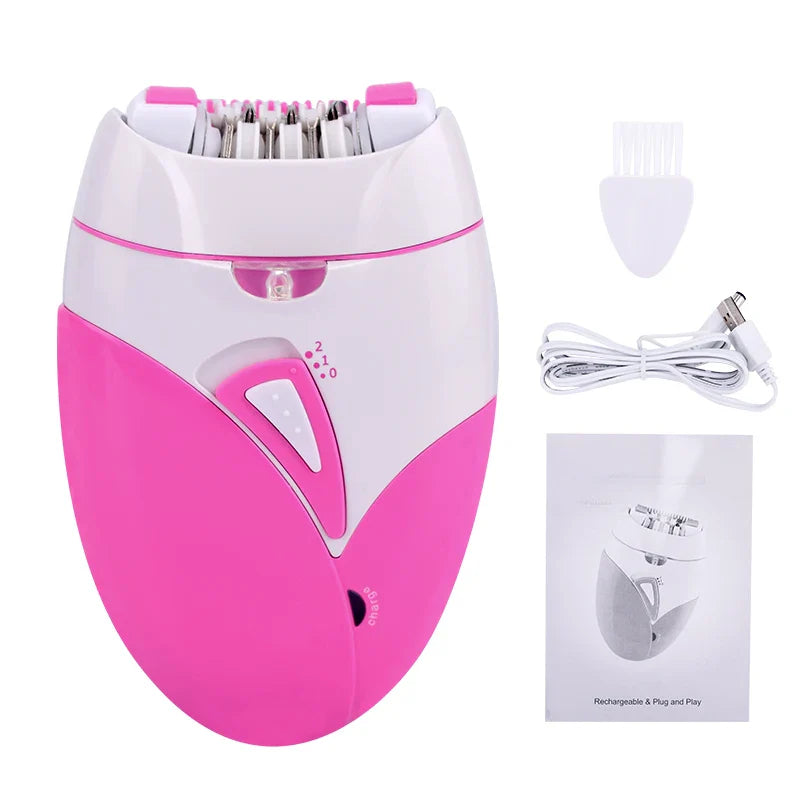 Electric Epilator USB Rechargeable For Women Full Body Hair Removal