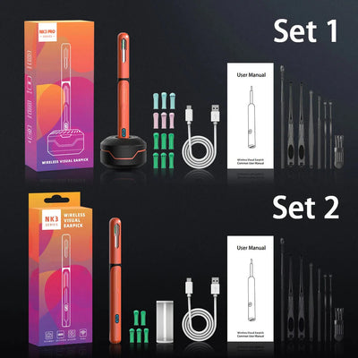 Ear Cleaner With Camera USB C Charging Otoscope Endoscope Set