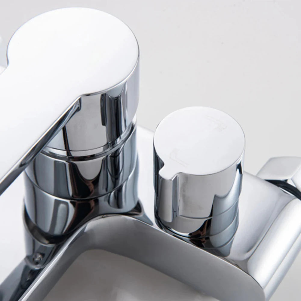 Triple Shower Faucet Decorative Covers Set For Bathroom Hot Cold Water