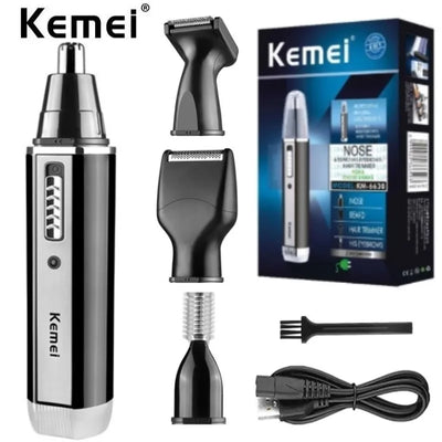 Men's Nose And Ear Trimmer Electric Rechargeable Beard Grooming Tool
