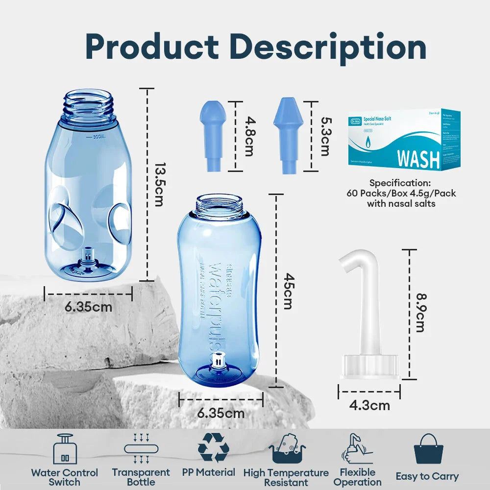 Dr.isla 330ML Nasal Irrigator Bottle Nasal Rinse Nose Cleaner