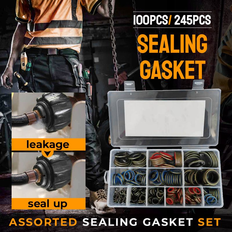 Pousbo Assorted Sealing Gasket Set 100pcs And 245pcs Variety