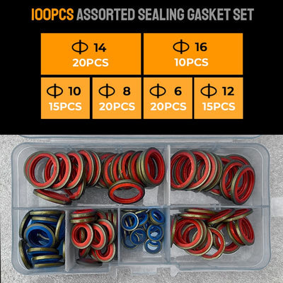 Pousbo Assorted Sealing Gasket Set 100pcs And 245pcs Variety