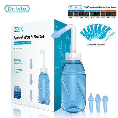 Dr.isla 330ML Nasal Irrigator Bottle Nasal Rinse Nose Cleaner