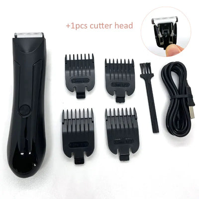 Men Intimate Area Hair Trimmer Safety Razor Clipper Grooming Tool