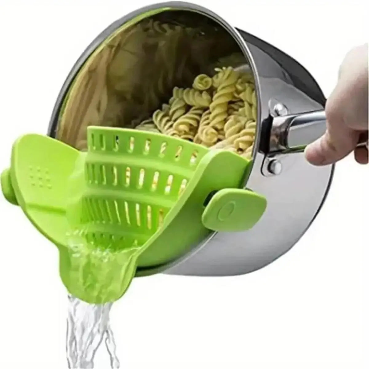 ClipStrain Adjustable Silicone Strainer For Kitchen Draining Tasks