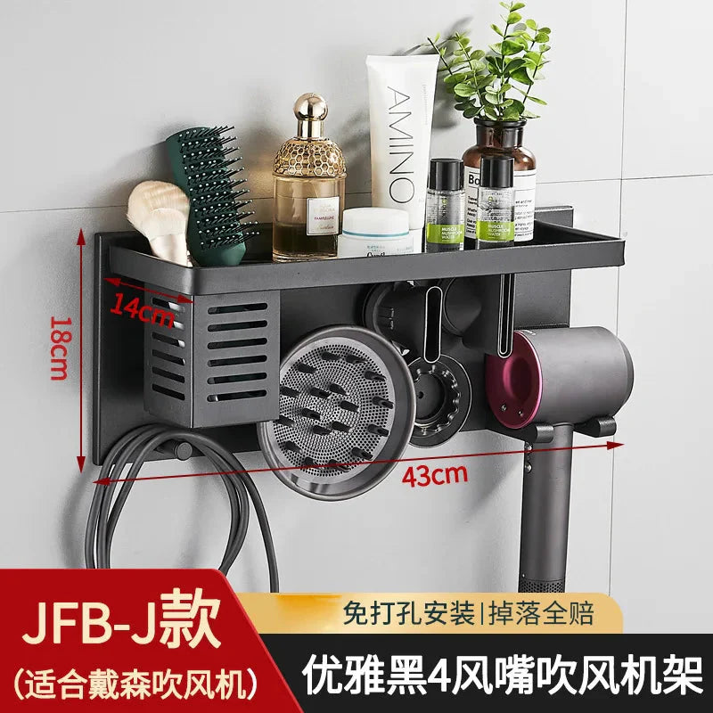 Wall Mount Hair Dryer Holder For Dyson Supersonic And Airwrap Styler
