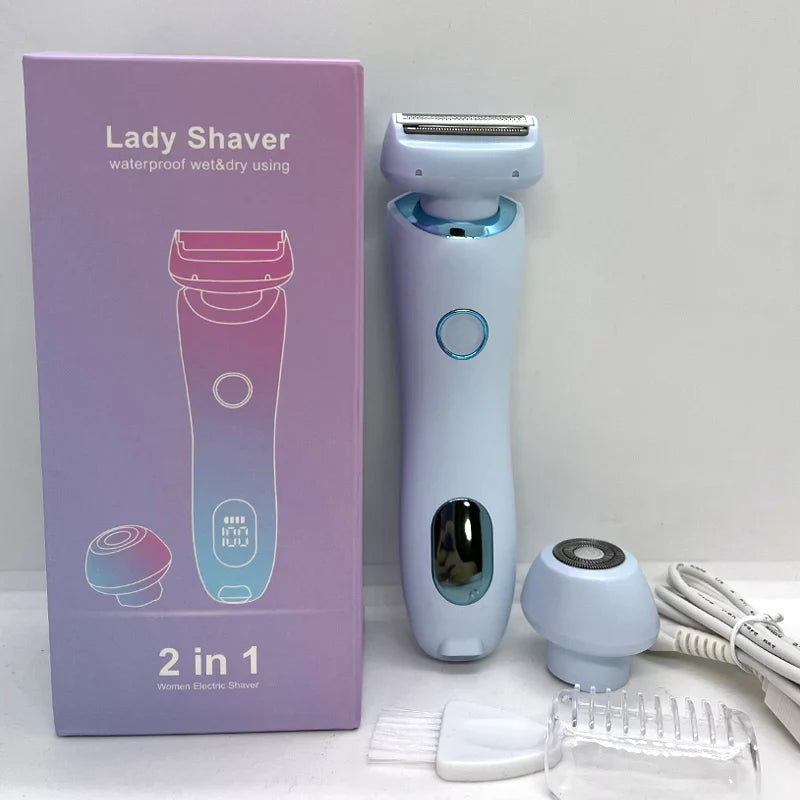 Women's Electric Shaver Bikini Trimmer For Face Underarms Legs Body
