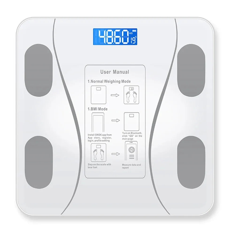 Intelligent Wireless LED Digital Body Fat Scale With Analyzer