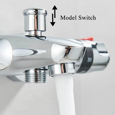 Bathtub Faucet Shower Set Wall Mount With Hand Shower Two Functions