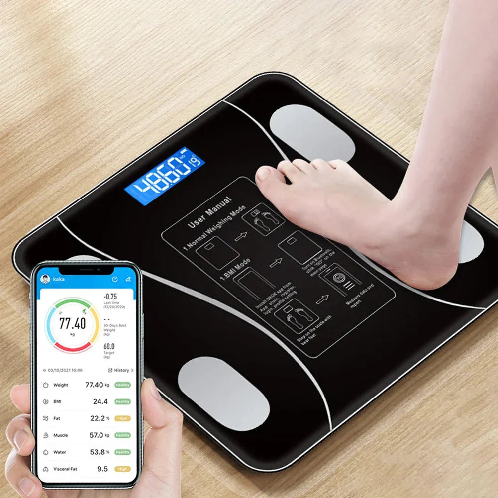Bluetooth Smart Body Scale With BMI Measurement For Bathroom