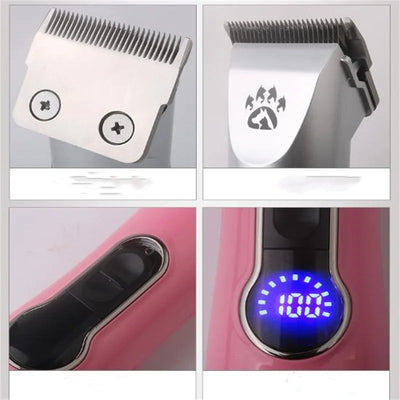 Cordless Dog Grooming Clipper Rechargeable Quiet Pet Trimmer