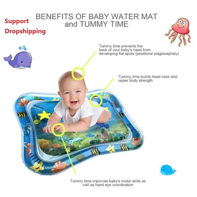 Inflatable Water Mat For Babies Summer Fun Splash Play Mat