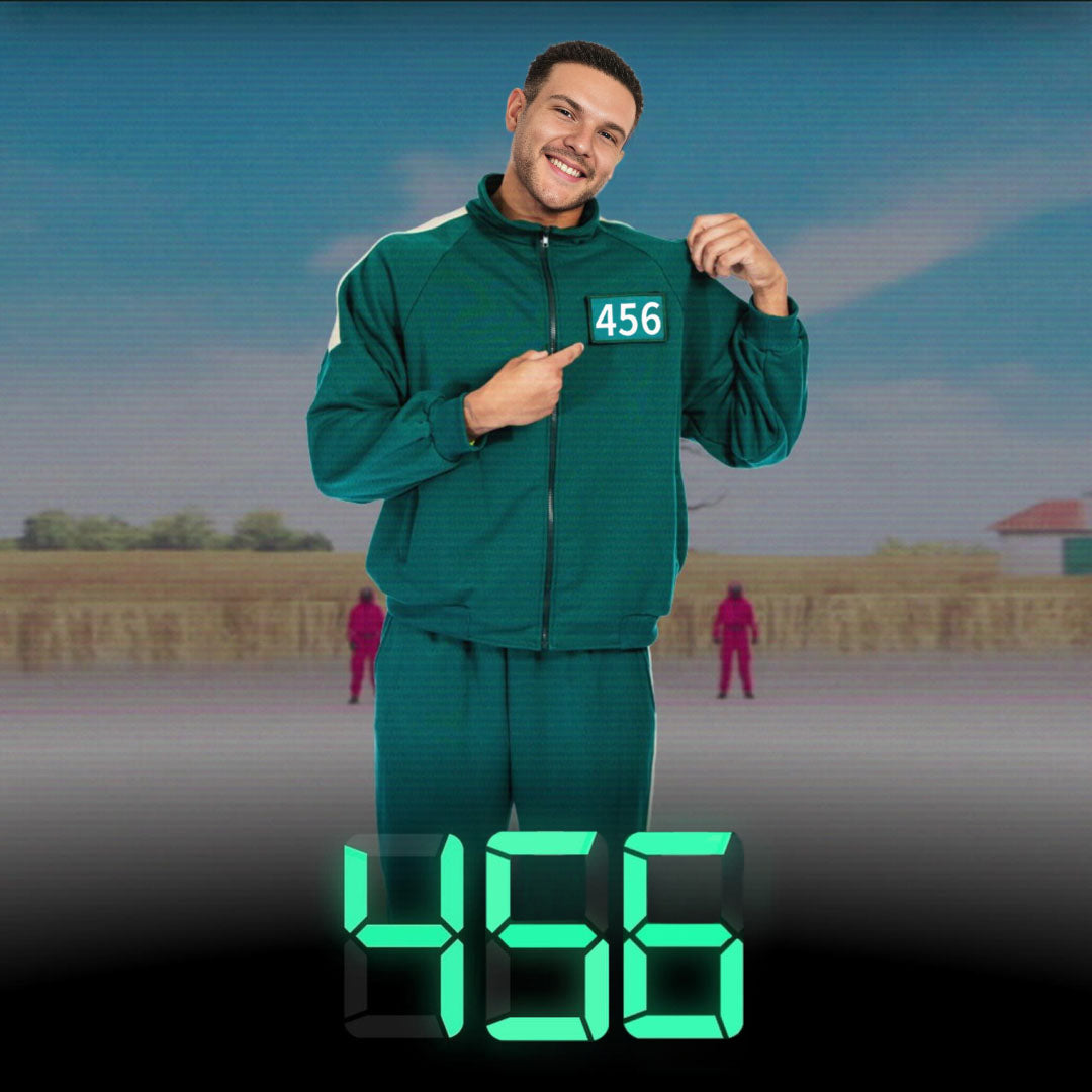Green Tracksuit Cosplay Costume Set Adult Jacket And Pants