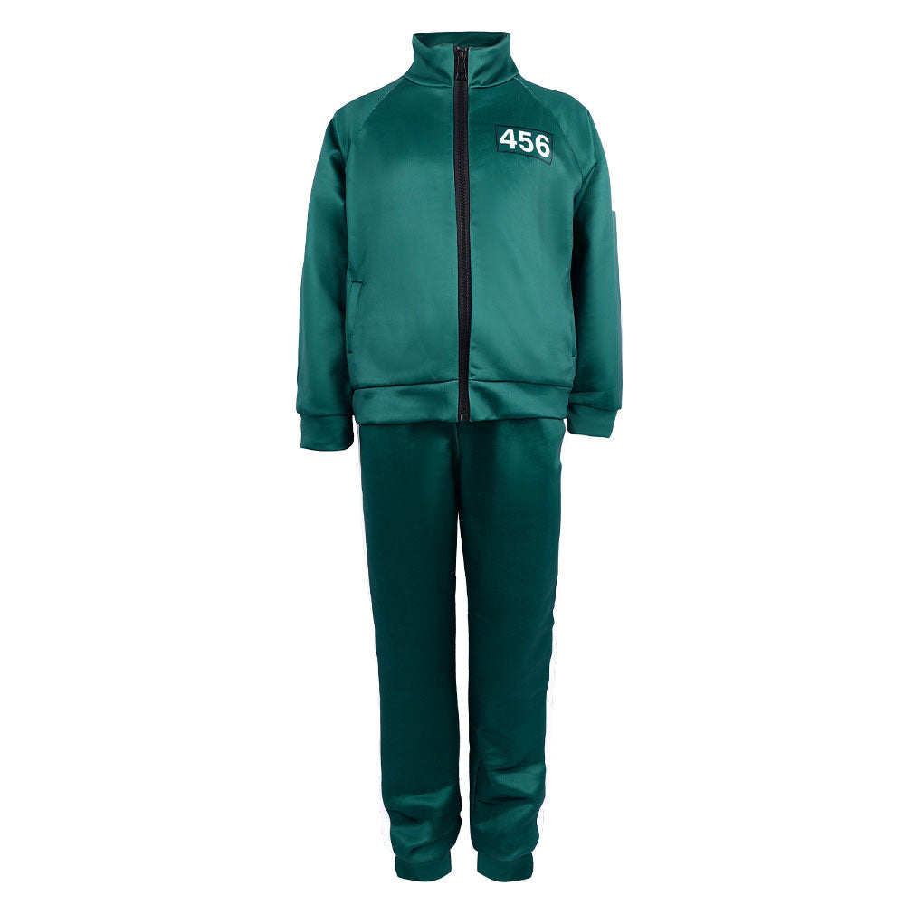 Green Tracksuit Cosplay Costume Set Adult Jacket And Pants