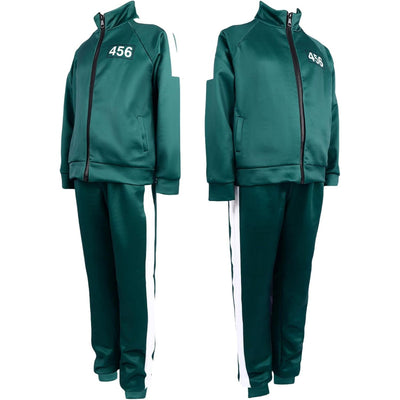 Green Tracksuit Cosplay Costume Set Adult Jacket And Pants
