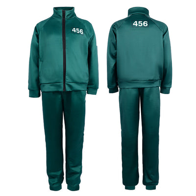 Player 456 Track Suit Green Zipper Jacket And Pants Set