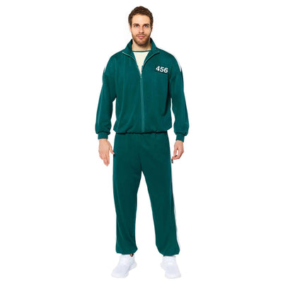 Player 456 Track Suit Green Zipper Jacket And Pants Set