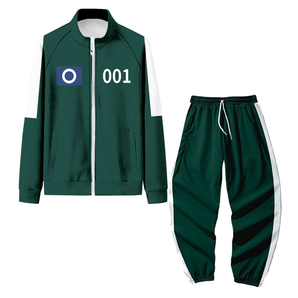 Game Costume Suit Full Set Zip Up Jacket And Pants For All Ages