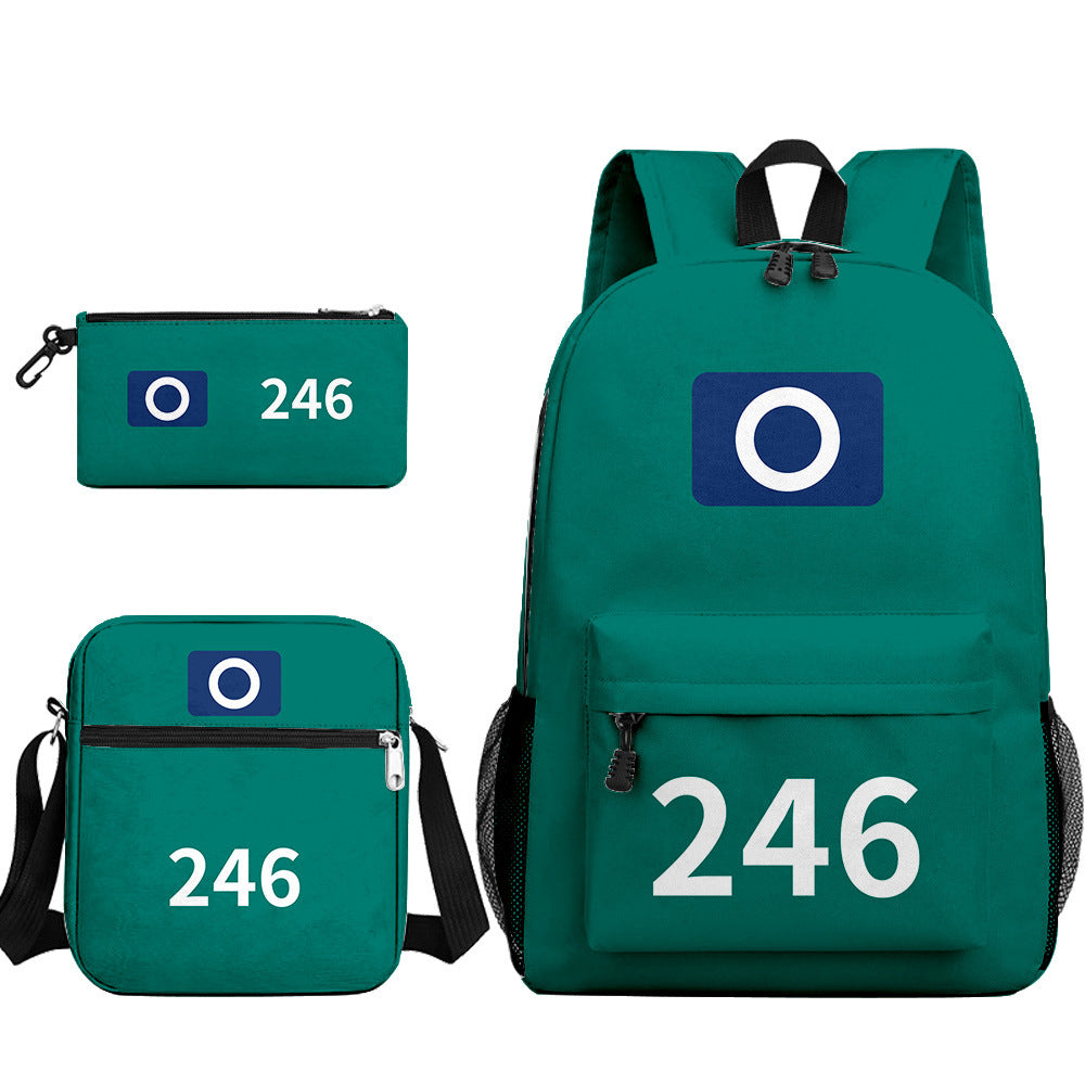 Game Players 3PCS Cosplay Backpack Set With Crossbag And Pencil Bag