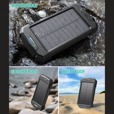 Portable Wireless Solar Charger Efficient Outdoor Power Bank