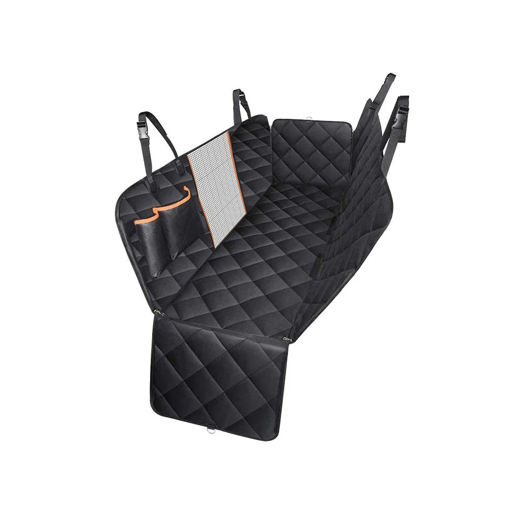 Hammock Style Pet Car Seat Cover With Secure Pet Seat Belt