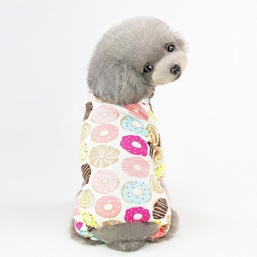 Warm Dog Pajamas Soft Cozy Pet Sleepwear For Small Medium Dogs