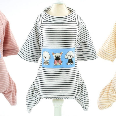 Warm Dog Pajamas Soft Cozy Pet Sleepwear For Small Medium Dogs