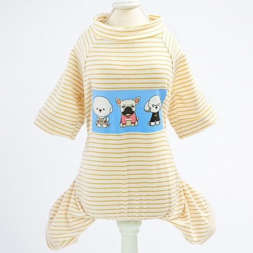 Warm Dog Pajamas Soft Cozy Pet Sleepwear For Small Medium Dogs