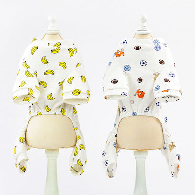 Warm Dog Pajamas Soft Cozy Pet Sleepwear For Small Medium Dogs