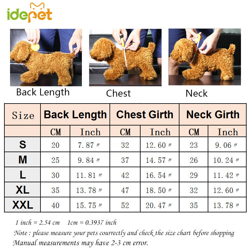 Warm Dog Pajamas Soft Cozy Pet Sleepwear For Small Medium Dogs