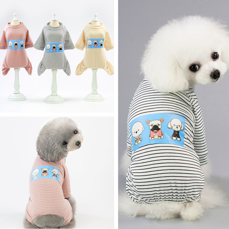 Warm Dog Pajamas Soft Cozy Pet Sleepwear For Small Medium Dogs