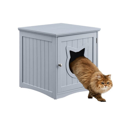 Nightstand Pet House Cozy Wooden Bed With Storage Space