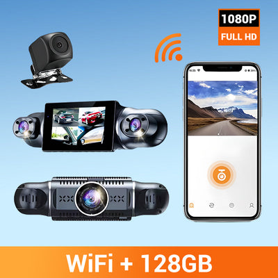 4-Channel FHD Dash Cam Ultra-Wide Angle Driving Safety Recorder