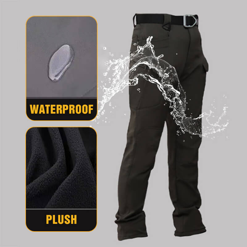 Men's Soft Shell Waterproof Tactical Pants Winter Outdoor Wear
